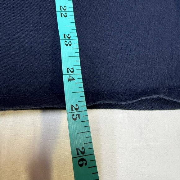 Patagonia Women’s P-6 Logo Organic Cotton Tee L Navy EUC - Picture 8 of 8